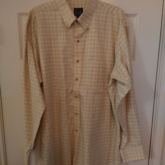 Jos A Bank Traveler's Collection Long Sleeve Button Down Shirt Men's sz Large. - Picture 2 of 5